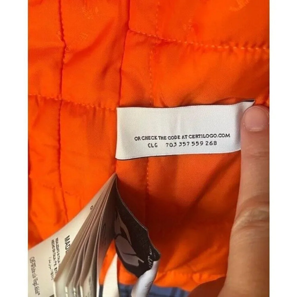 OFF WHITE Embroidered Flannel Padded Jacket size medium men’s coat NEW - Picture 13 of 15